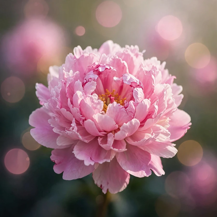 Flower pfp aesthetic: pink peonies close-up with dreamy bokeh