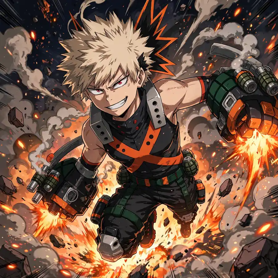 Bakugo fighting pfp: original battle