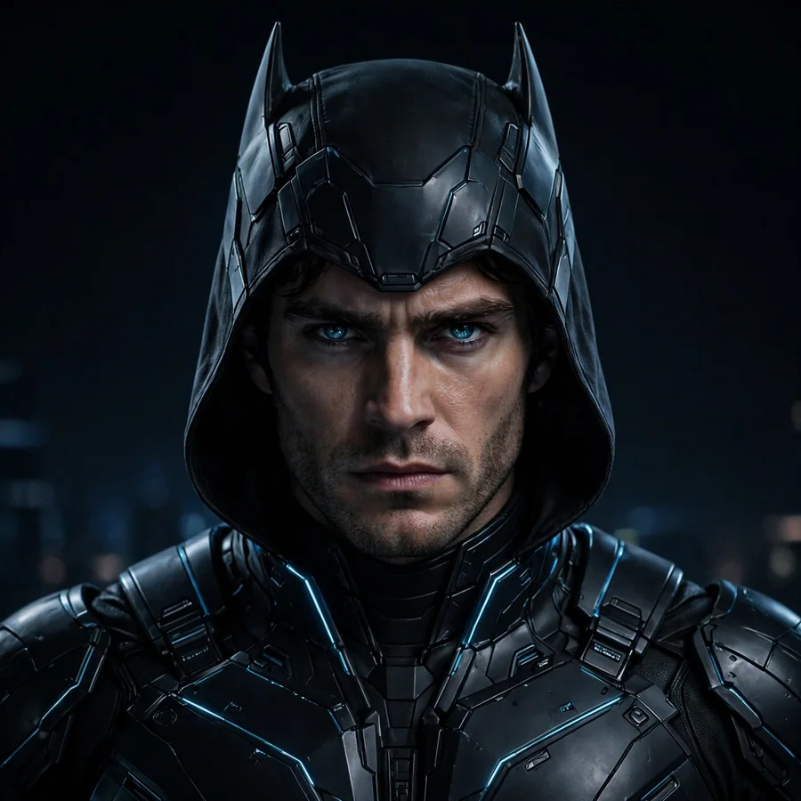 Classic Batman pfps: original clean cowl portrait with blue eyes