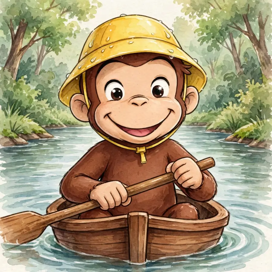 Curious George adventure pfps: original boat ride