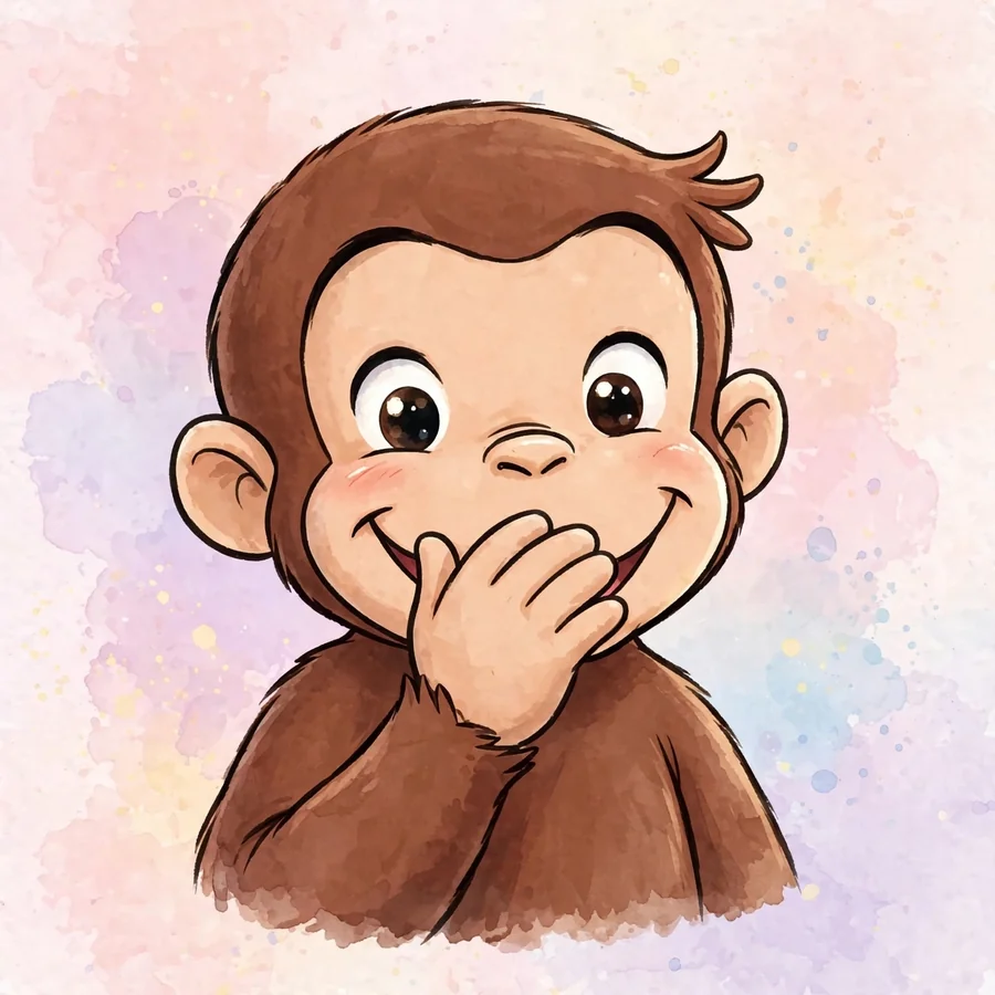 Classic Curious George pfps: original smiling