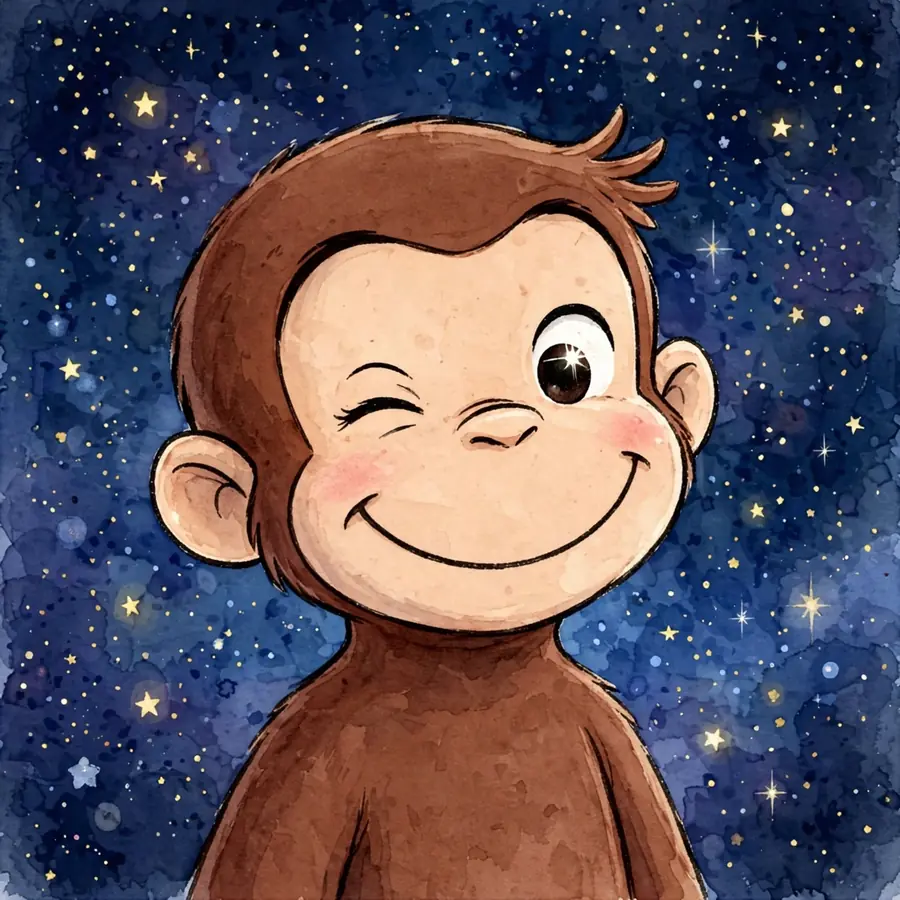 Funny Curious George pfps: original wink