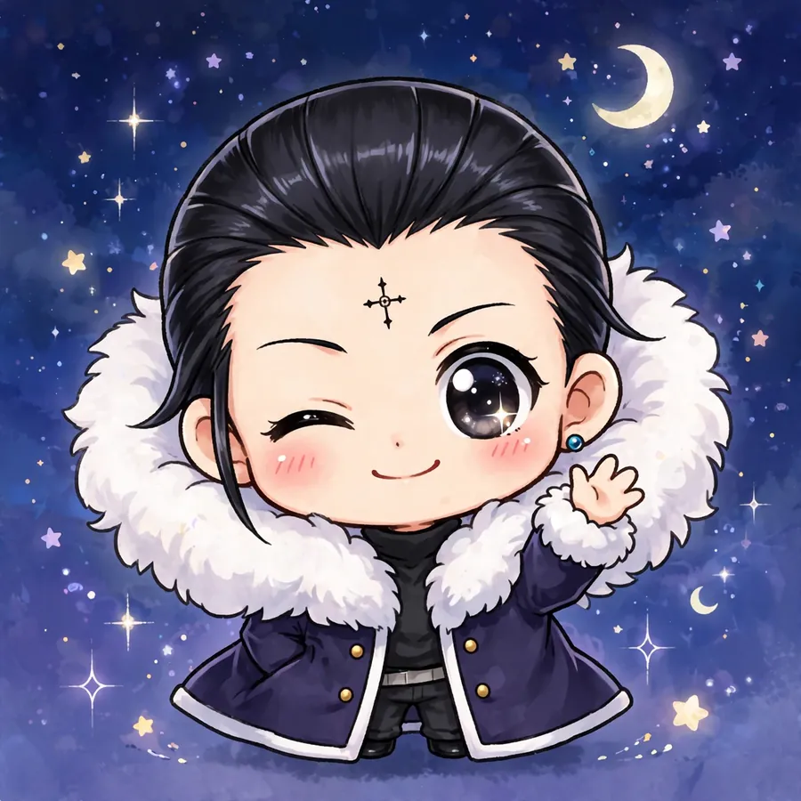 Chrollo chibi pfp: original mini grin