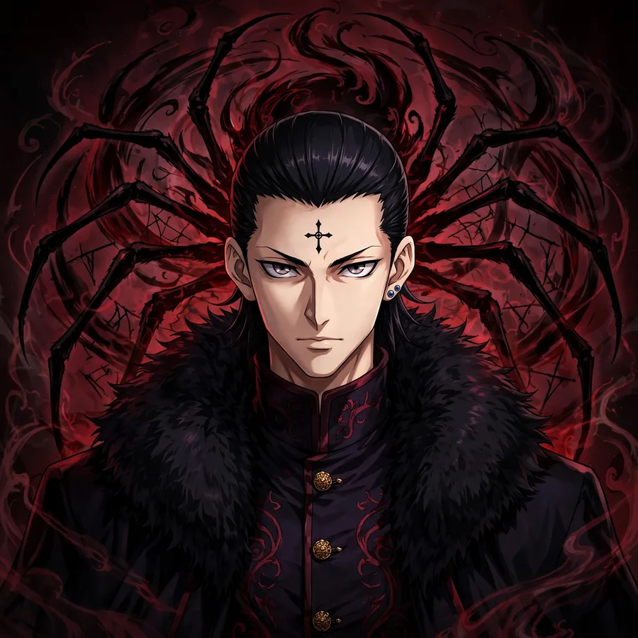 Phantom Troupe Chrollo pfp: original spider motif