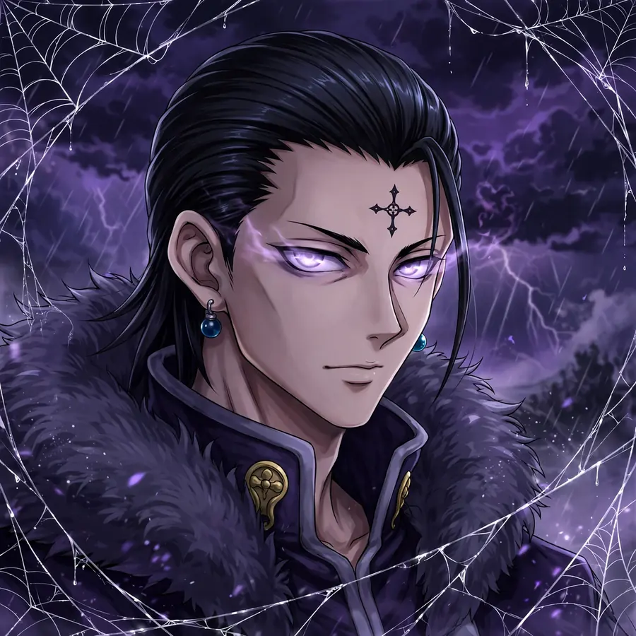 Chrollo troupe pfp: original spider web