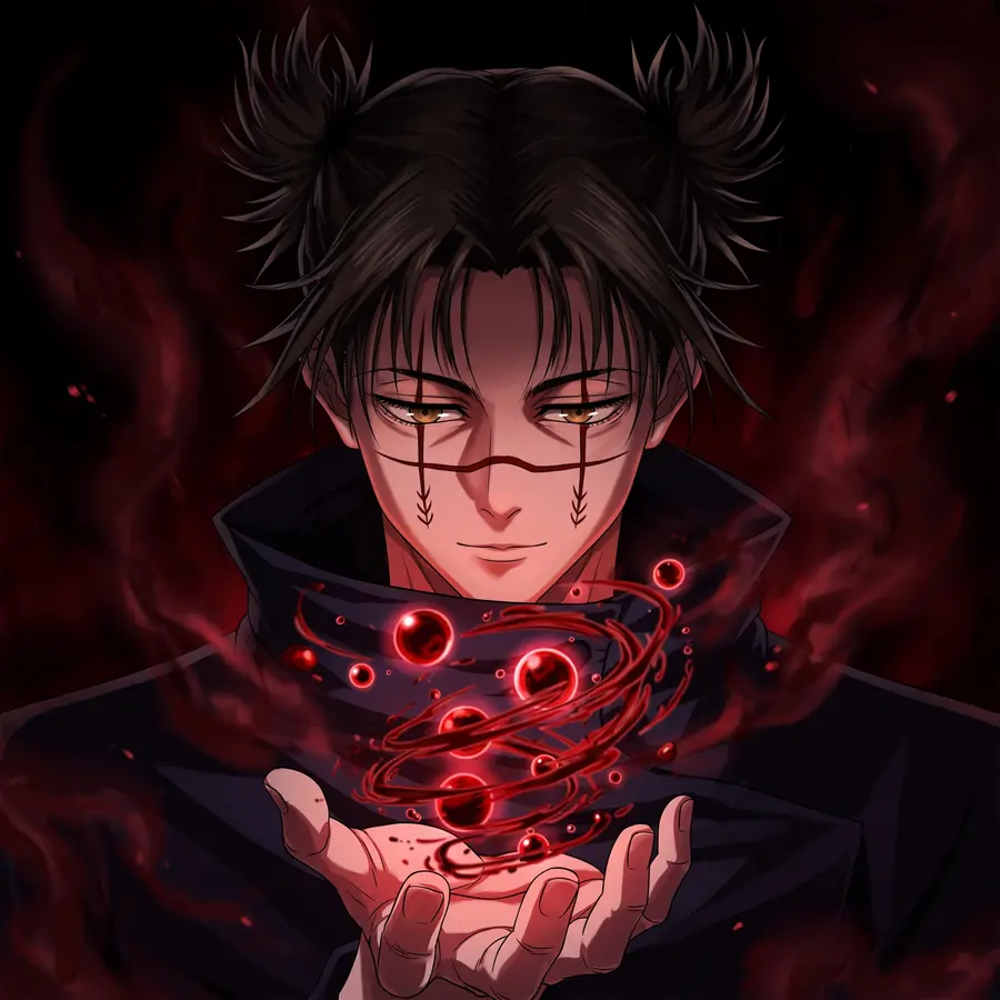 Choso blood pfp: original converging crimson blood orbs technique