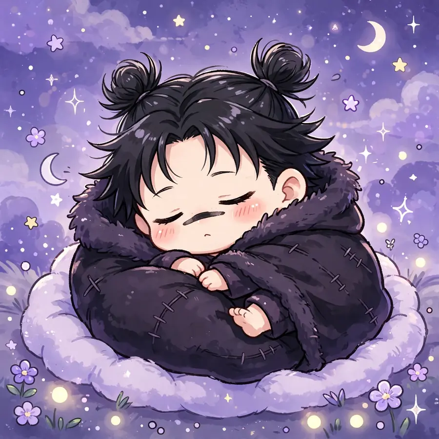 Chibi Choso pfp: original baby Death Painting with calm cute face