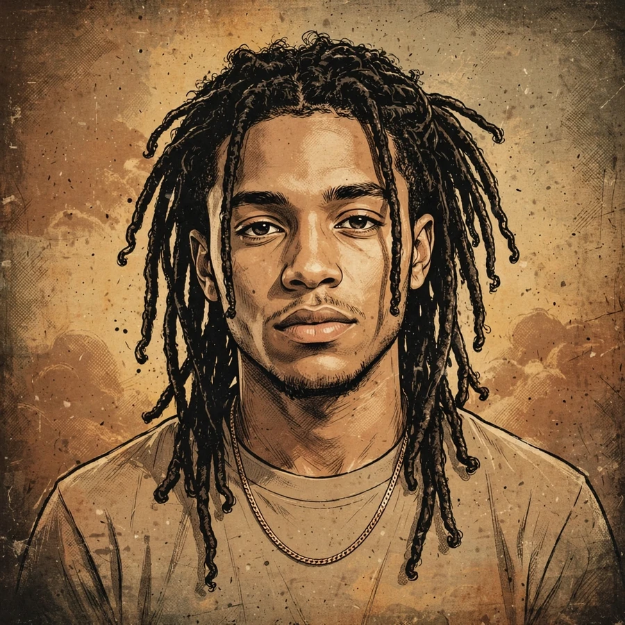 Throwback chief keef pfp: vintage 2012 portrait with sepia tone, film grain