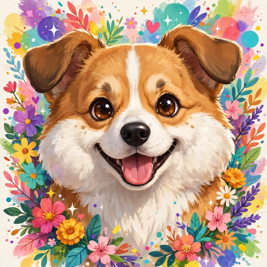 Dog breed pfp: original cute corgi with fluffy cheeks