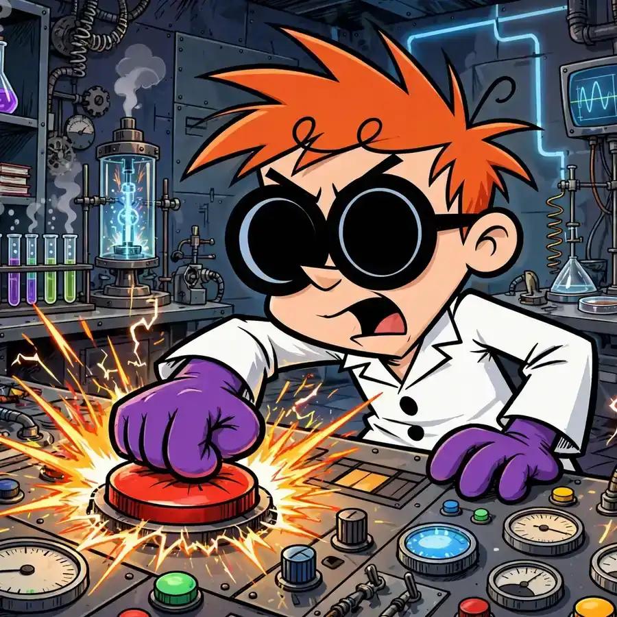 Dexter pfp lab: original giant robot in the laboratory