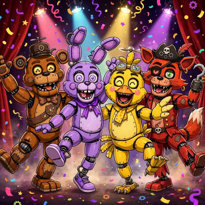 Funny fnaf pfps: original dancing animatronics