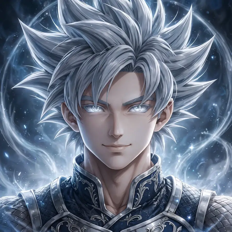 Ultra instinct goku pfp: original silver-haired hero with calm godly expression