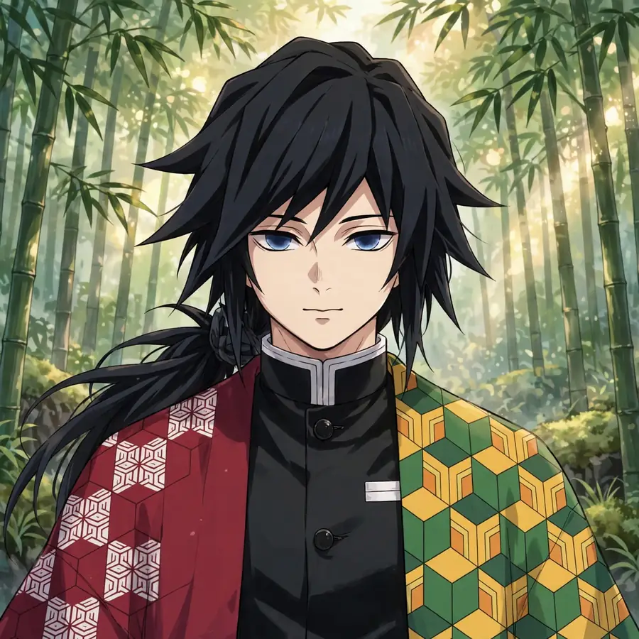 Calm Giyu pfp: original bamboo forest