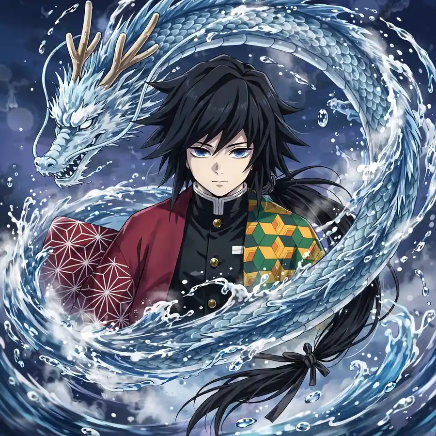 Water Giyu pfp: original water dragon