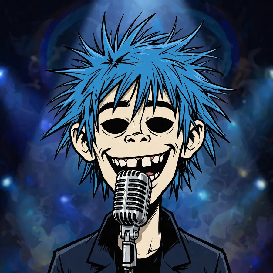 Gorillaz 2D pfp: original singer portrait