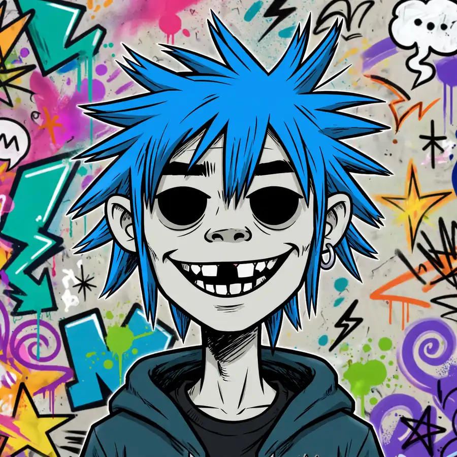 2D Gorillaz pfps: original close-up