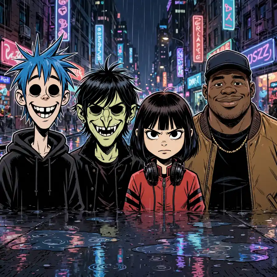 Aesthetic Gorillaz pfps: original plastic beach