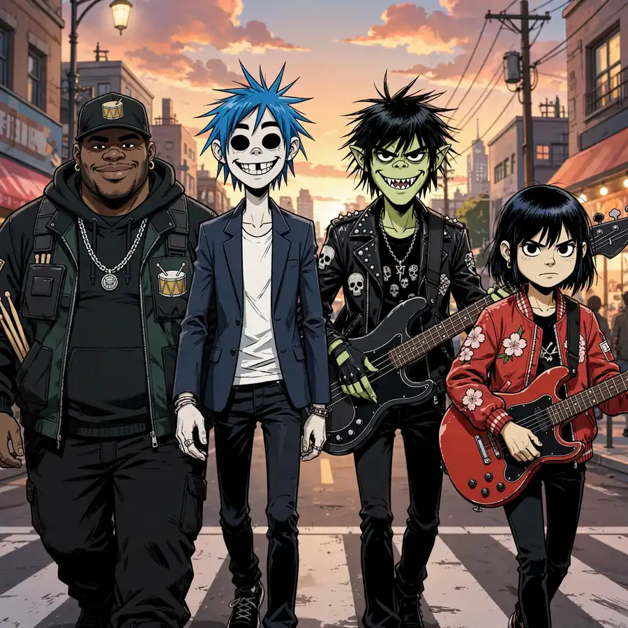 Band pfp Gorillaz: original together