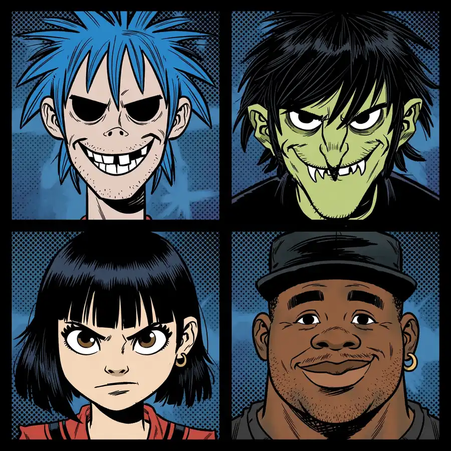 Gorillaz band pfps: original group