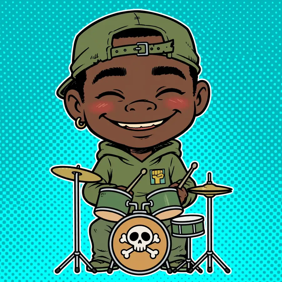 Gorillaz chibi pfp: original mini Russel
