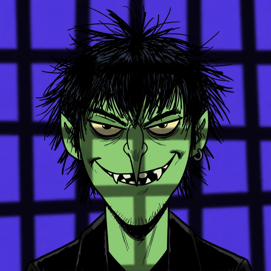 Gorillaz Murdoc pfp: original smirk