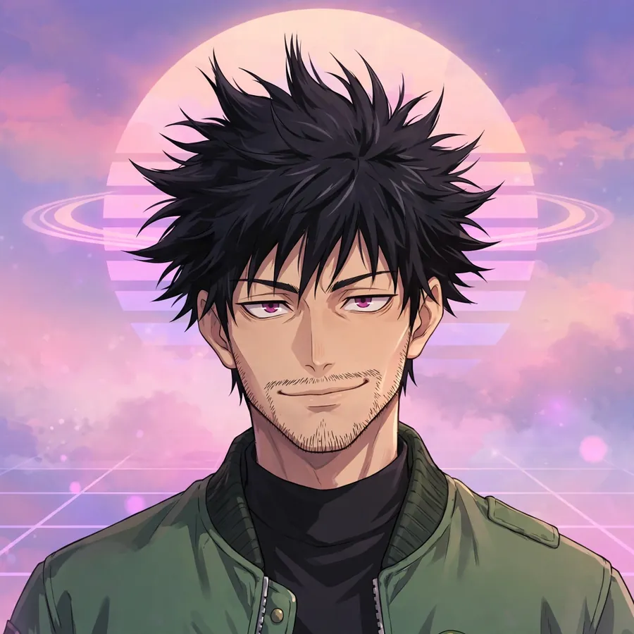 Aesthetic Hakari pfp: original vaporwave