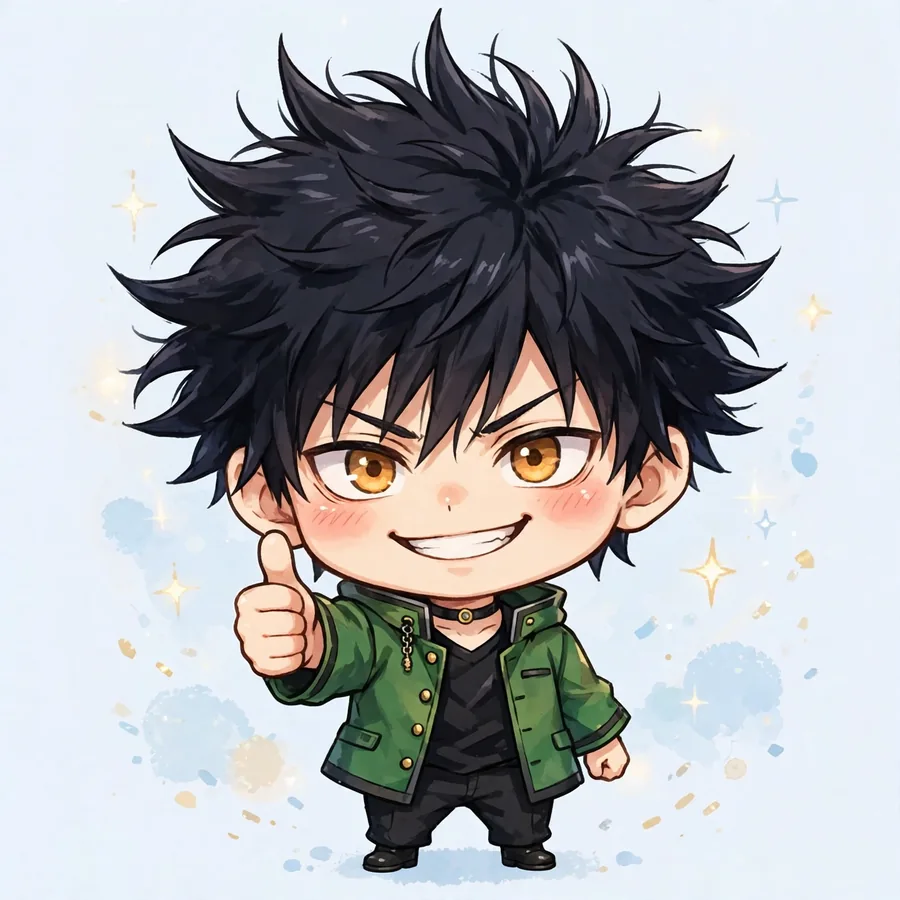 Chibi Hakari pfps: original tiny thumbs-up