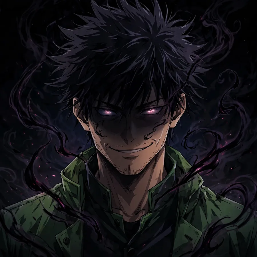 Hakari pfp dark: original shadowed eyes