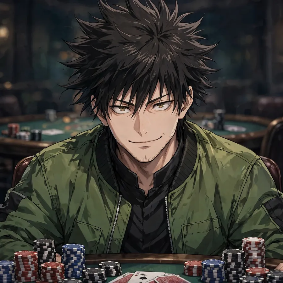 Gambler Hakari pfps: original poker table