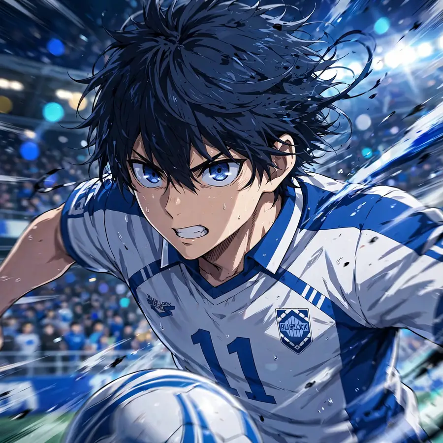 Match Isagi pfp: original dribbling past defenders