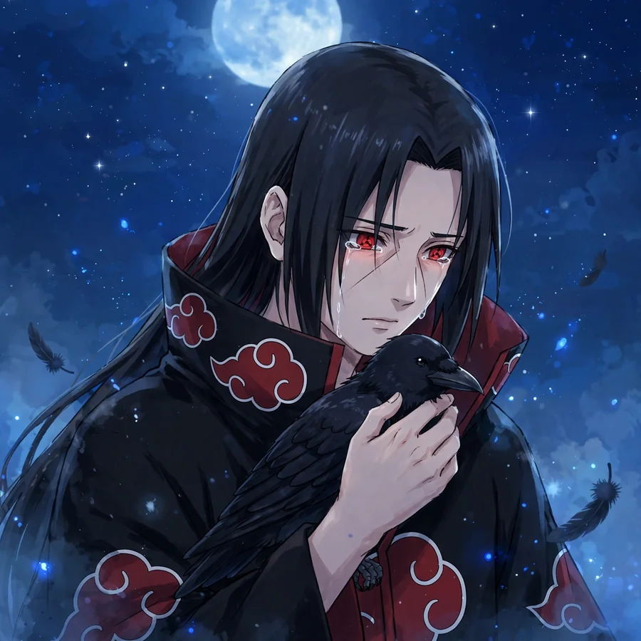 Sad Itachi pfps: original lone figure walking away at dusk