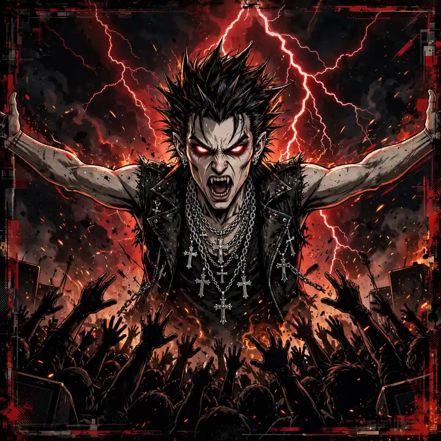 Ken Carson pfp rage: original electric arcs background