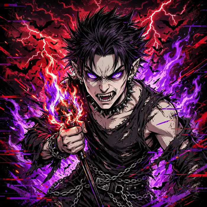 Ken Carson rage pfp: original mosh silhouettes scene