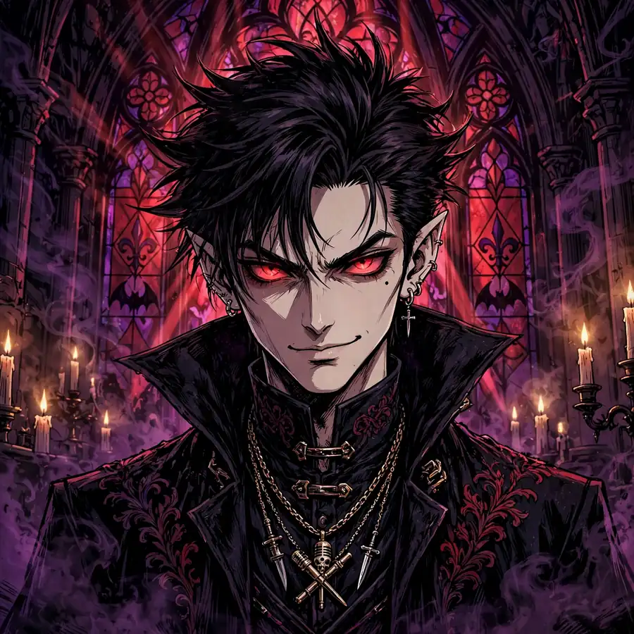 Vamp Ken Carson pfps: original blood moon background portrait