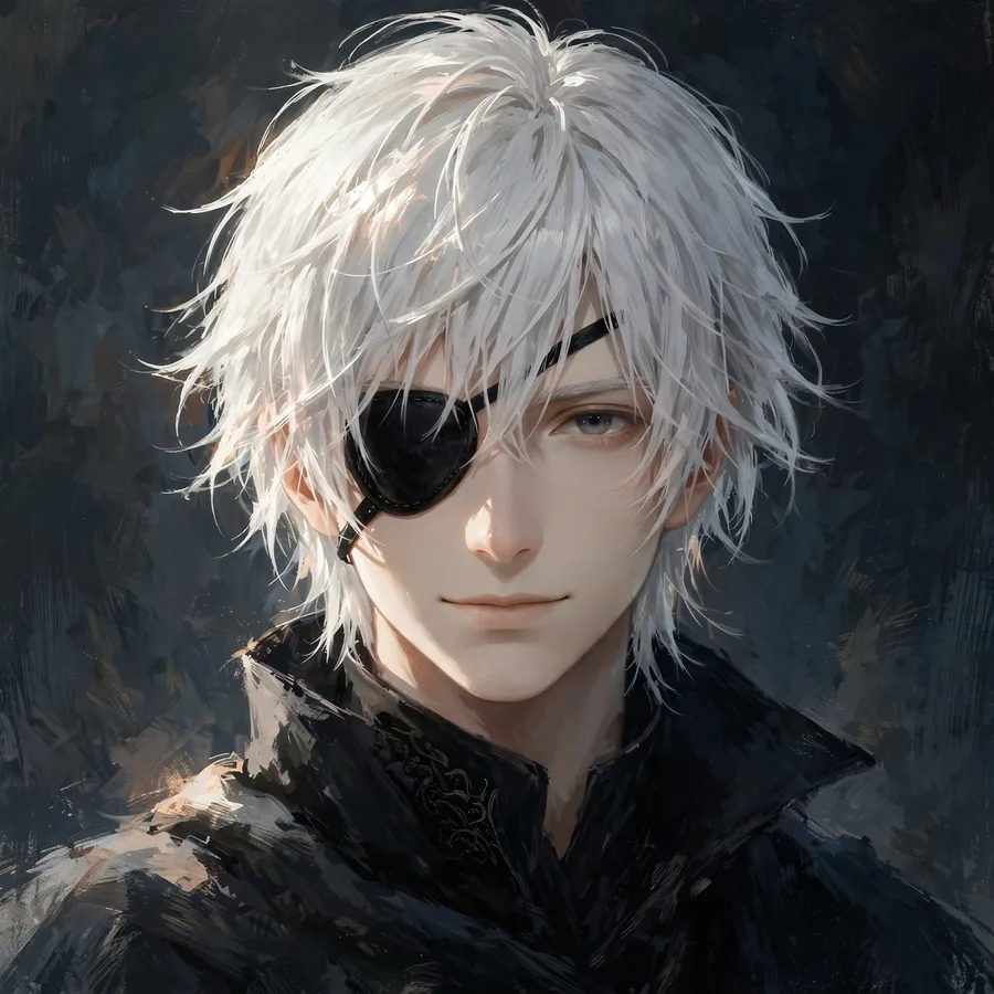 Kaneki profile picture: original soft white-light portrait with gentle shadow