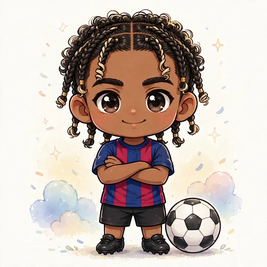 Lamine Yamal chibi pfp: original mini celebration