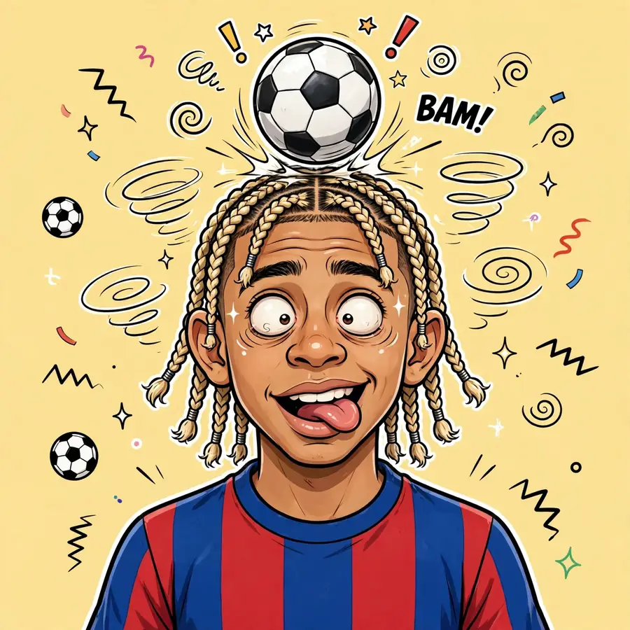 Funny Lamine Yamal pfp: original cheeky grin