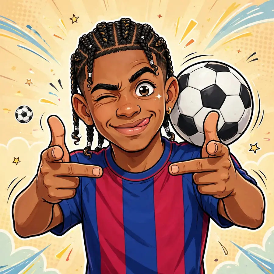 Lamine Yamal funny pfp: original silly face