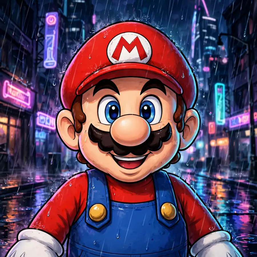 Dark Mario pfps: original lava cave