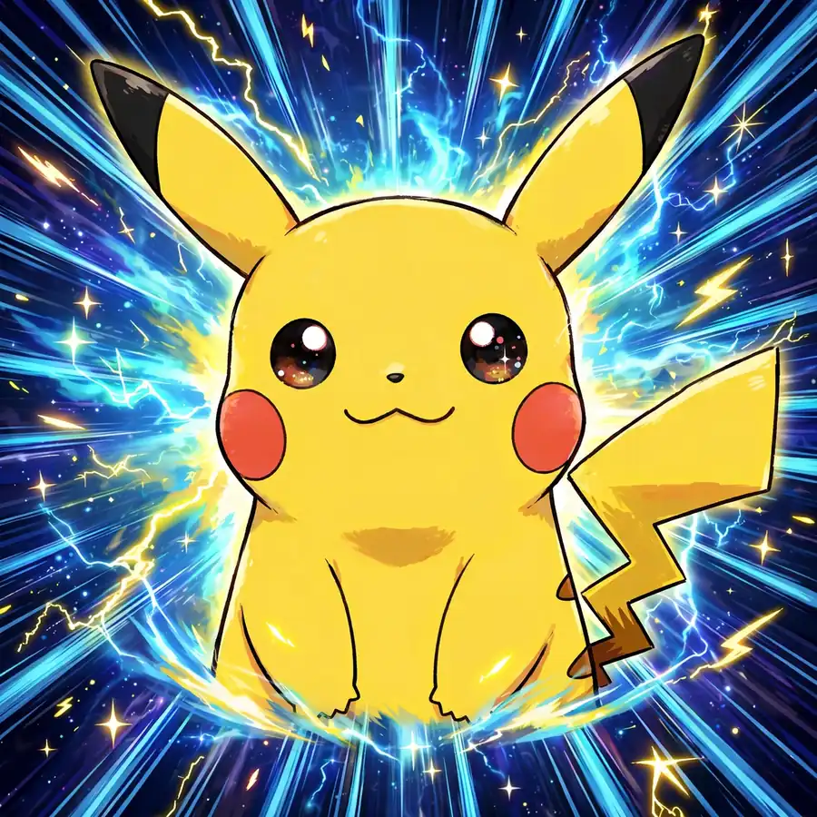 Anime Pikachu pfp: original vibrant