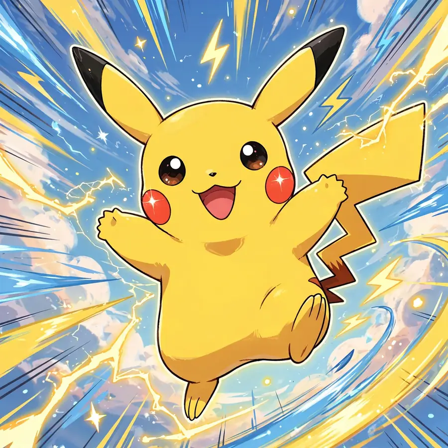 Anime Pikachu pfps: original battle