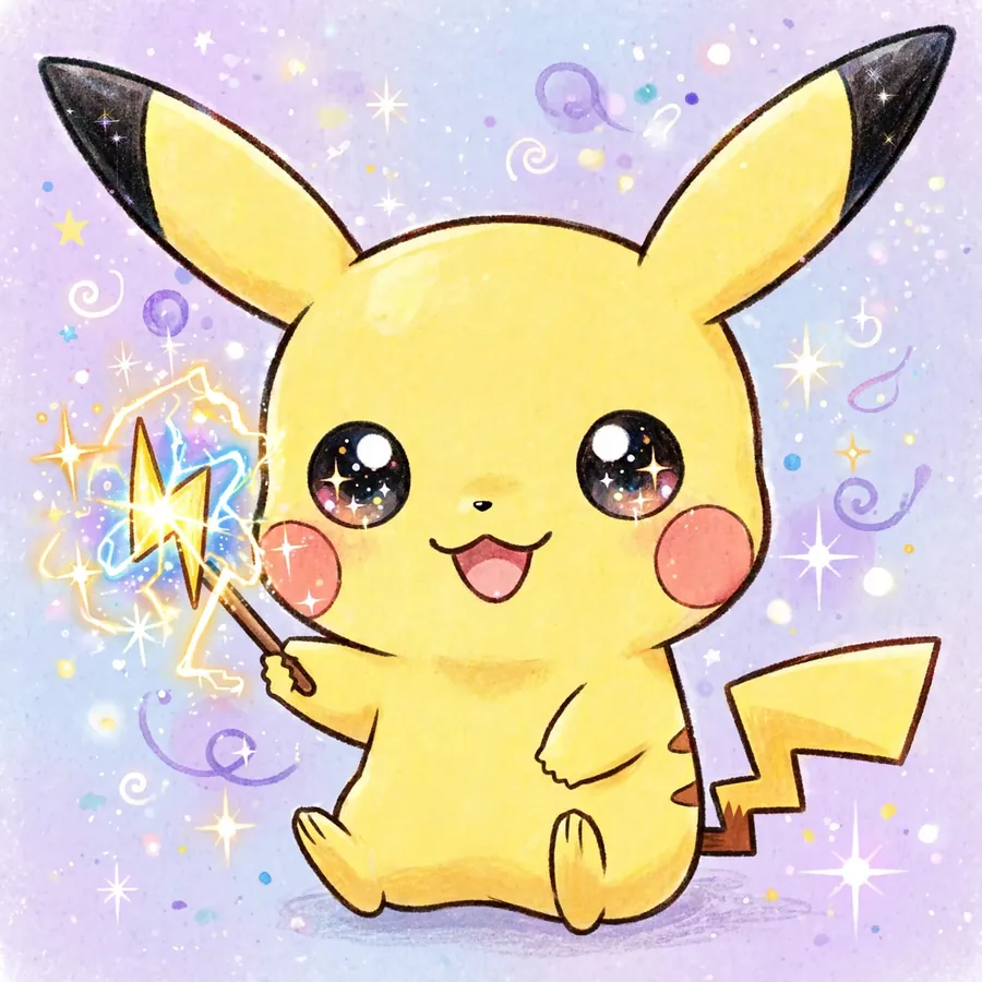 Chibi Pikachu pfps: original tiny wave