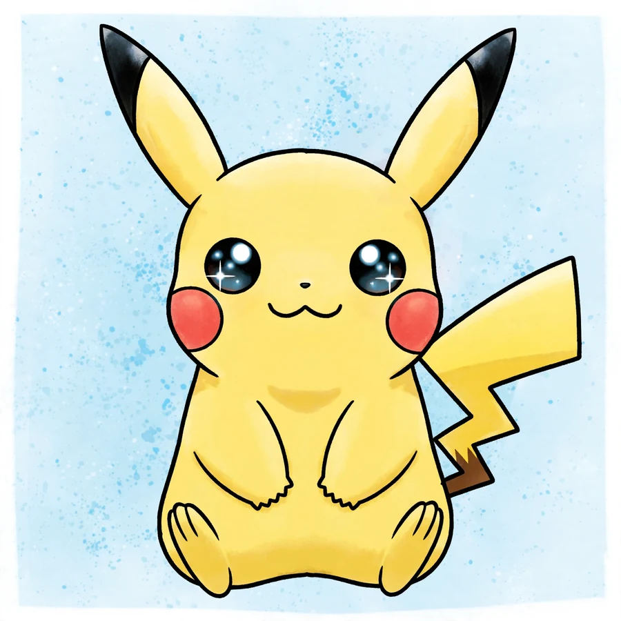 Pikachu cute pfp: original smiling