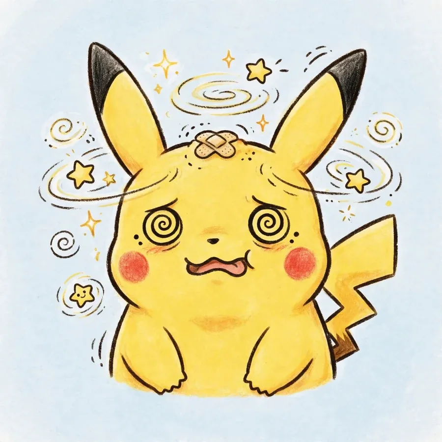 Funny Pikachu pfp: original silly face