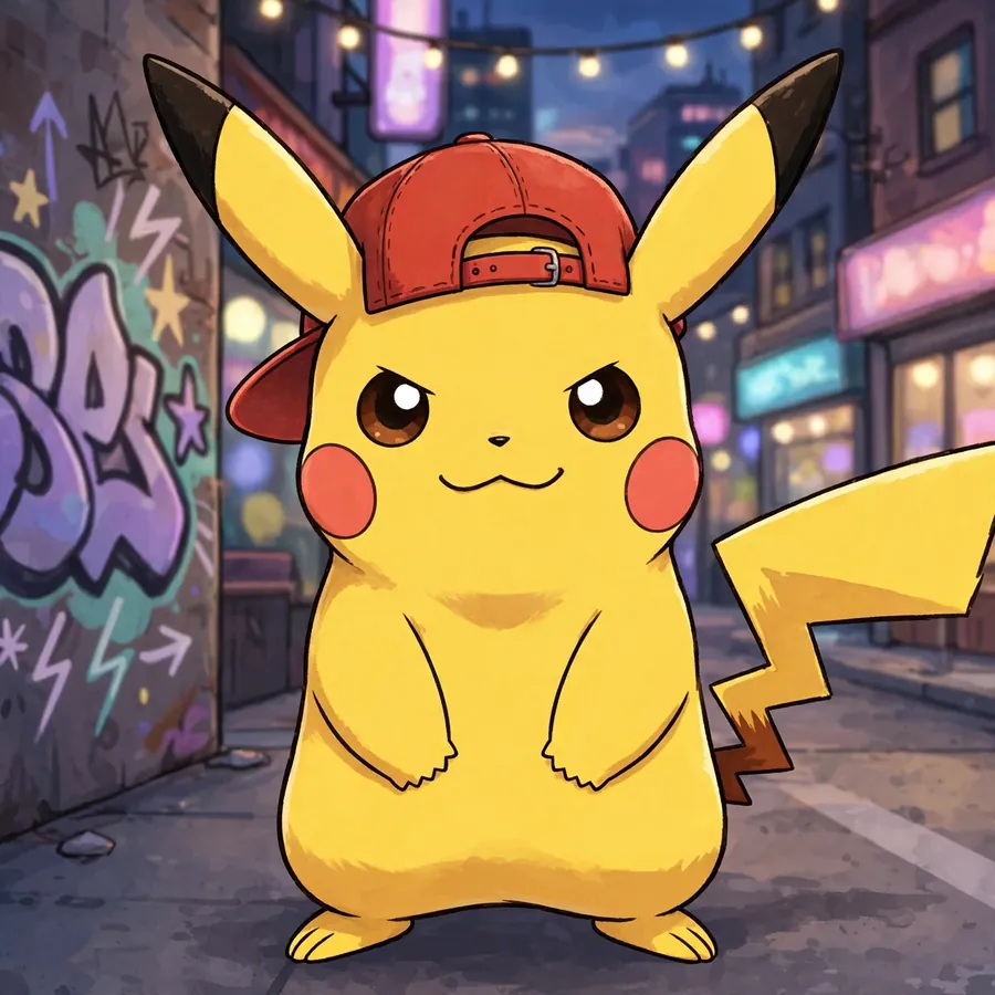 Pikachu hat pfp: original cap