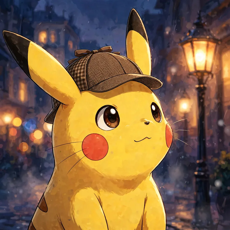 Pikachu pfp: original detective cap