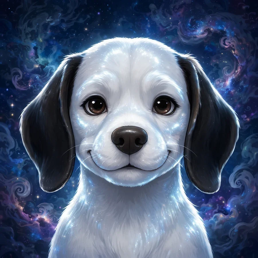 Snoopy pfp aesthetic: original cosmic galaxy nebula portrait