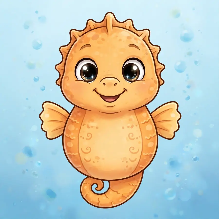 Spongebob pfp of a cute seahorse