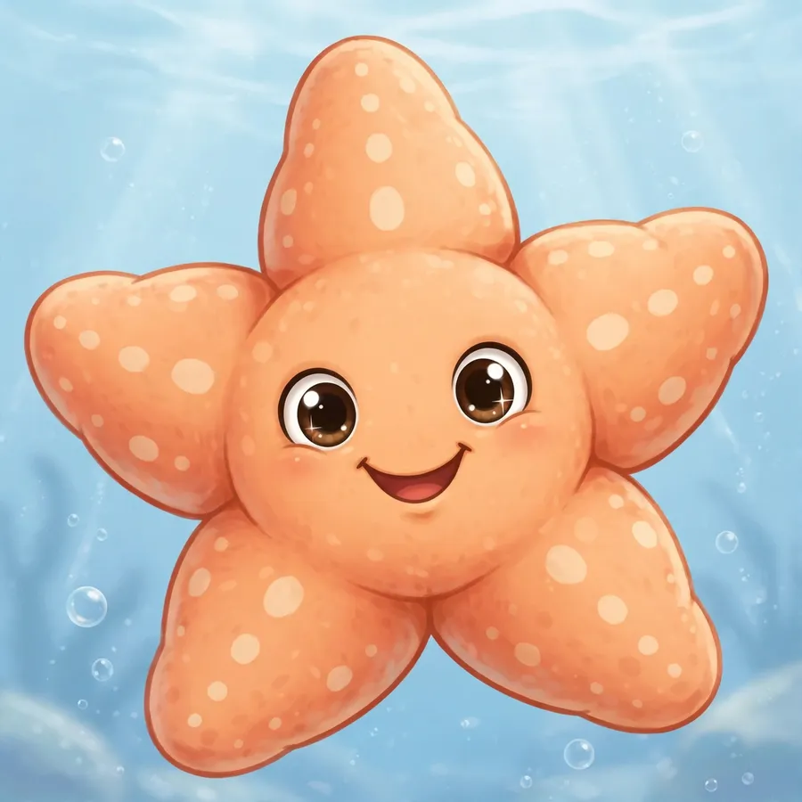 Spongebob pfp of a peach starfish