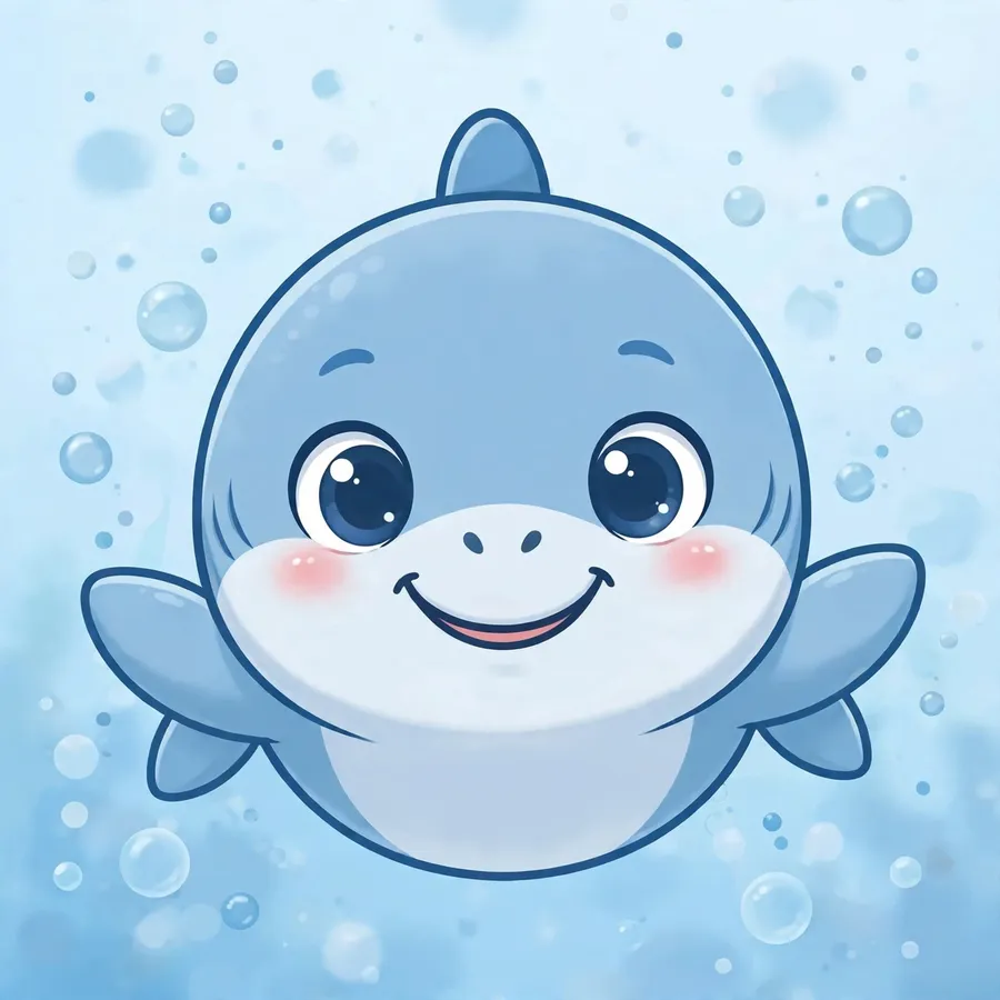 Spongebob pfp of a smiling shark